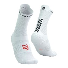 Calcetines Compressport Pro Racing V4.0 Run High White/Black