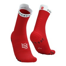 Calcetines Compressport Pro Racing V4.0 Run High Red/White