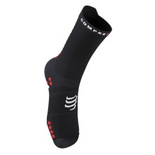 Calcetines Compressport Pro Racing V4.0 Run High Black/Red