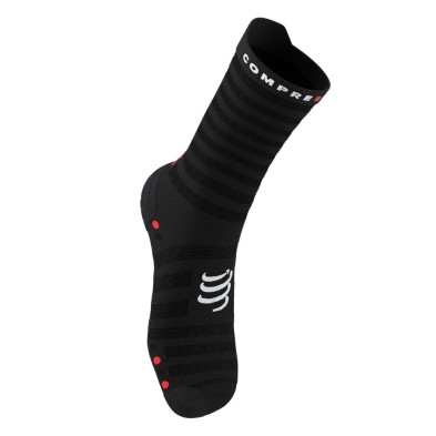 Calcetines Compressport Pro Racing V4.0 Ultralight Run High Black/Red