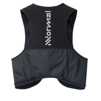 Chaleco running Nnormal Race Vest negro espalda