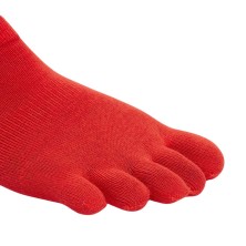 Calcetines Vibram 5 fingers Athletic No Show rojo