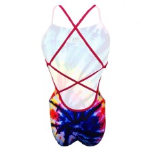 Bañador de natación Turbo Bador Swirl - Patrón Sirene Mujer Multicolor espalda