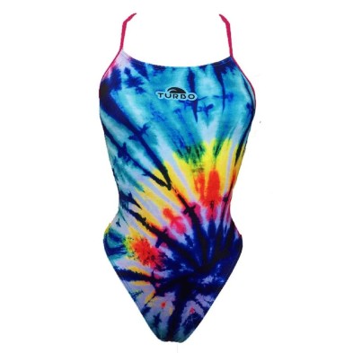 Bañador de natación Turbo Swirl - Patrón Sirene Mujer Multicolor