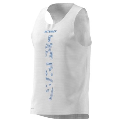 Camiseta sin mangas Adidas Terrex Xperior hombre blanca azul