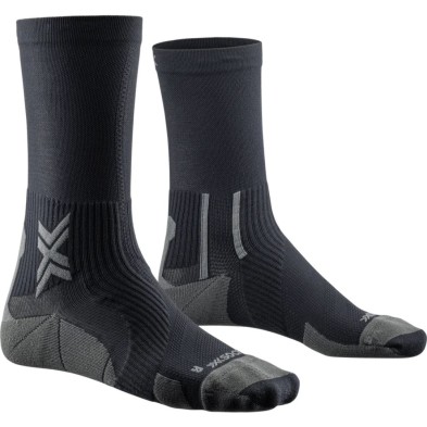 Calcetines X-Bionic X-Socks Run Perform Crew negro gris par