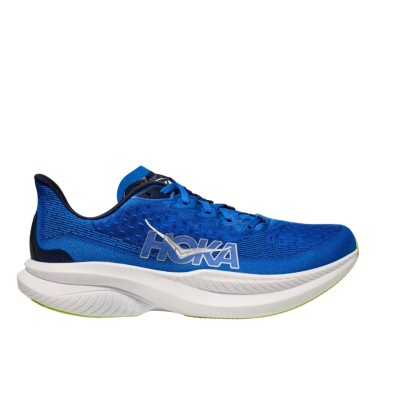 Zapatillas Hoka Mach 6 hombre azul logo