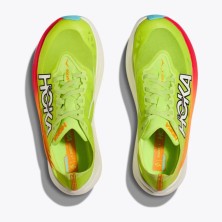 Zapatillas Hoka U Rocket X 2 Lettuce/Solar Flare upper