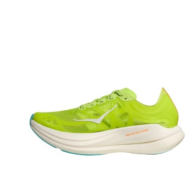 Zapatillas Hoka U Rocket X 2 Lettuce/Solar Flare interior