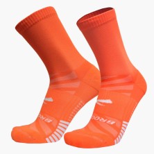 Calcetines Ghost Lite Crew Socks Fluoro Flash naranja brooks