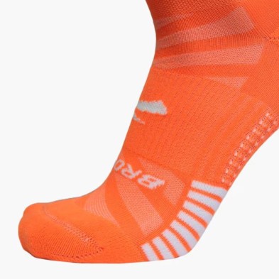 Calcetines Ghost Lite Crew Socks Fluoro Flash naranja brooks