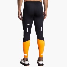 Malla larga run visible Tight 2.0 hombre Black / Fluoro Flash brooks negro naranja