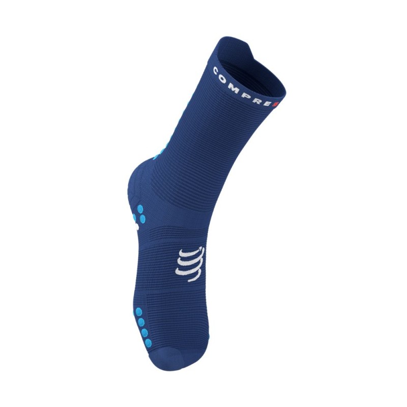 Calcetines Compressport Pro Racing V4.0 Run High Sodalite/Flo Blue