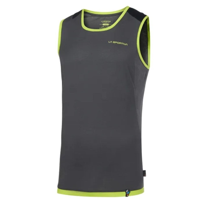 Camiseta sin mangas La Sportiva Crimp tank hombre Carbon/Lime Punch