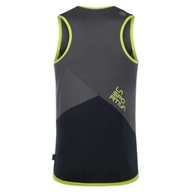 Camiseta sin mangas La Sportiva Crimp tank hombre gris amarillo lima