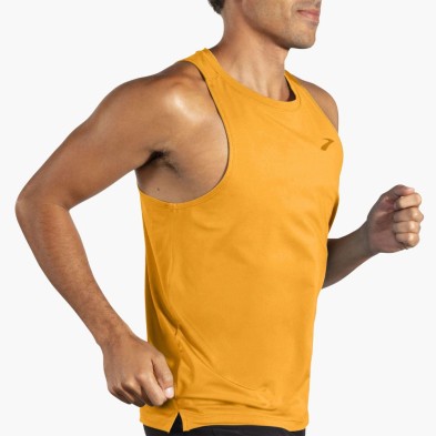 Camiseta tirantes Brooks Atmosphere Singlet 2.0 hombre Orange Pop running