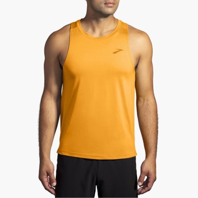 Camiseta tirantes Brooks Atmosphere Singlet 2.0 hombre naranja