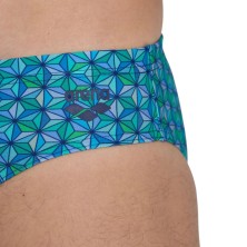 Bañador slip Arena Performance Starfish swim brief Turquesa detalle logo