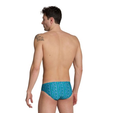 Bañador slip Arena Performance Starfish swim brief Turquesa espalda