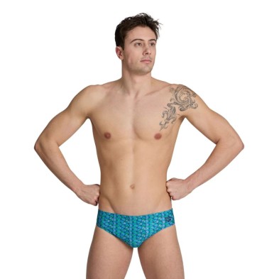 Bañador slip Arena Performance Starfish swim brief Turquesa multi