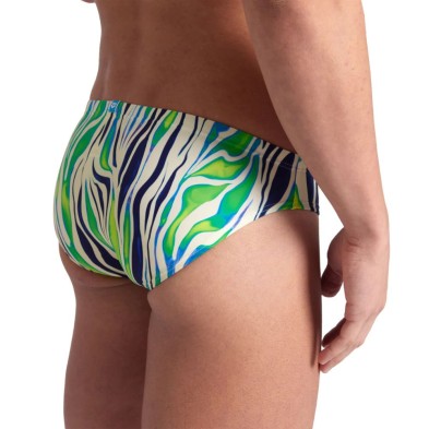 Bañador slip Swim Briefs Allover Hombre Green Quartz