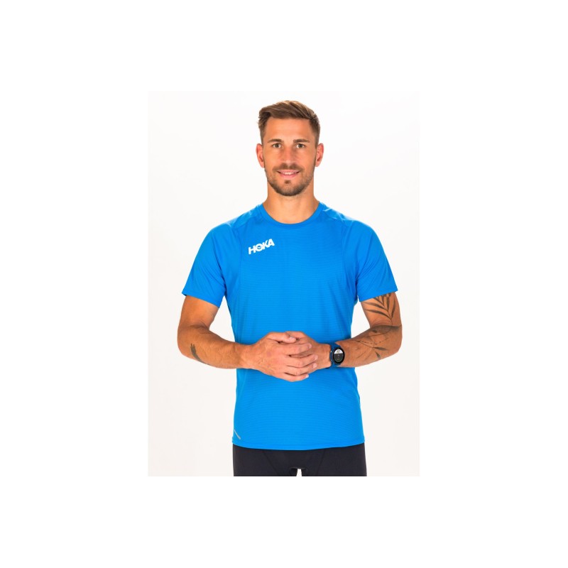 Camiseta M/corta Glide hombre azul