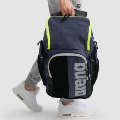 Mochila Spiky III Backpack 45 Navy/Neon Yellow arena