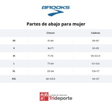 Brooks tallaje partes inferiores mujer