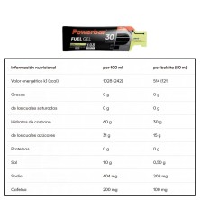 Fuel Gel 30 Black Line Limón cafeína POWERBAR