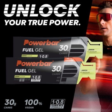 Fuel Gel 30 Black Line Limón cafeína POWERBAR