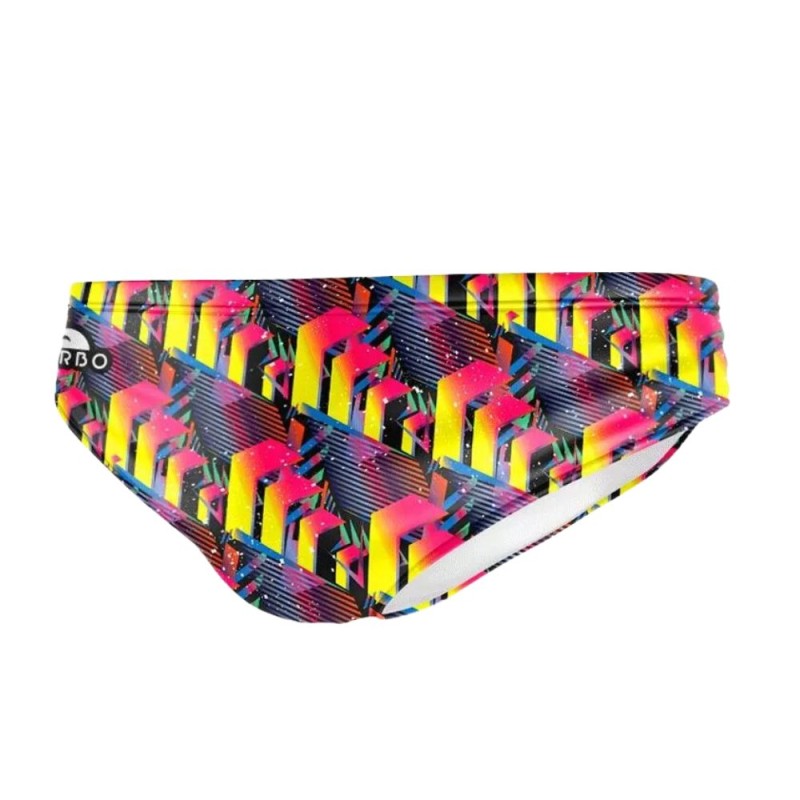 Bañador Swimsuit Natación 80´s-Lines Hombre Multicolor turbo