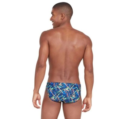 Bañador hombre Ecolast+ Slip Electify 32 azul zoggs