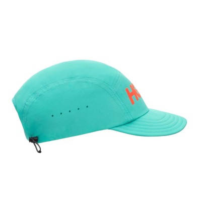 Gorra plegable para trail Hoka turquesa naranja