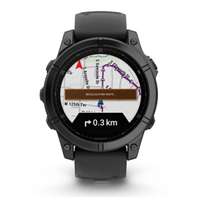 Reloj Multideporte Fenix E Amoled Edition 47mm Acero gris pizarra con Correa de silicona negra garmin