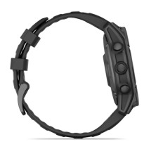 Reloj Multideporte Fenix E Amoled Edition 47mm Acero gris pizarra con Correa de silicona negra garmin