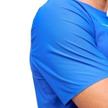 Camiseta M/corta Hoka Airolite Run hombre azul detalle tejido