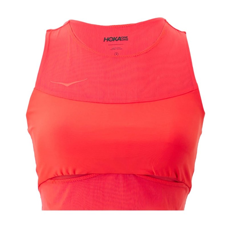 Sujetador deportivo Hoka Race Day Bra Cerise