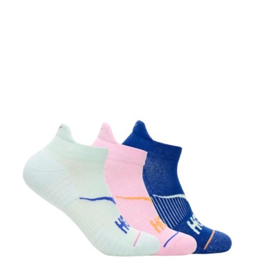 Calcetines invisibles Hoka No Show Run Pack de 3 Aqua/Pink/Ultramarine