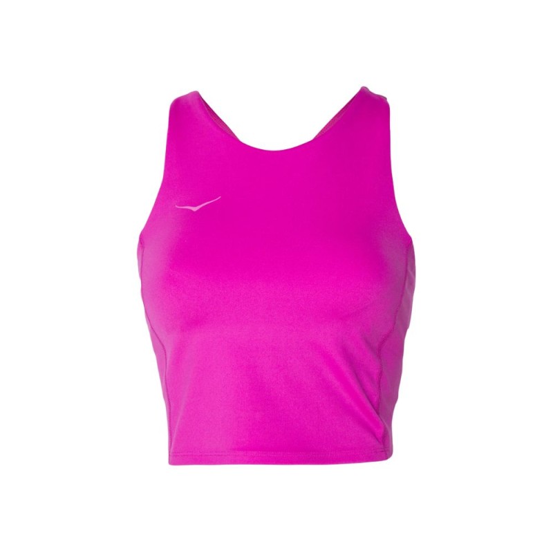 Sujetador deportivo Hoka Elaro Crop Bra Fuschia