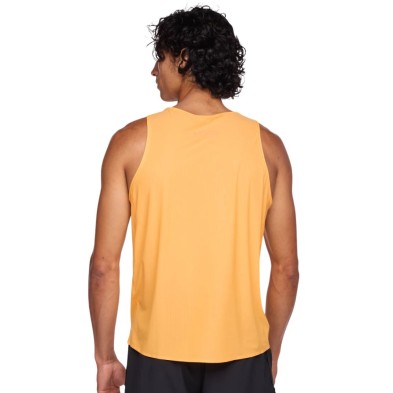 Camiseta tirantes Hoka Airolite Run hombre Solar Flare detrás