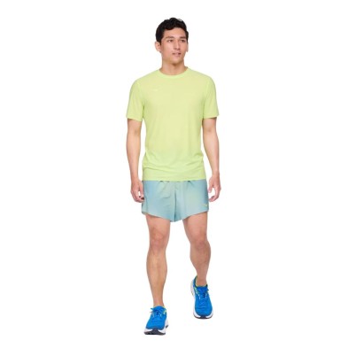 Camiseta M/corta Hoka Airolite Run hombre verde lechuga