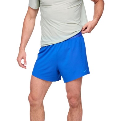 Pantalón running Hoka Glide 5' Shorts con forro hombre azul