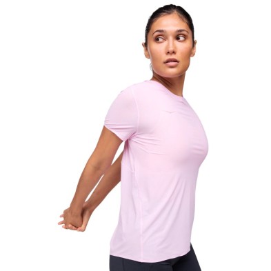 Camiseta Manga corta Hoka Airolite Run mujer Pink Twilight