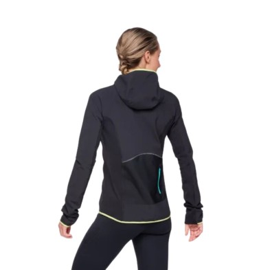 Chaqueta cortavientos Skyglow Half-Zip Mujer Black hoka