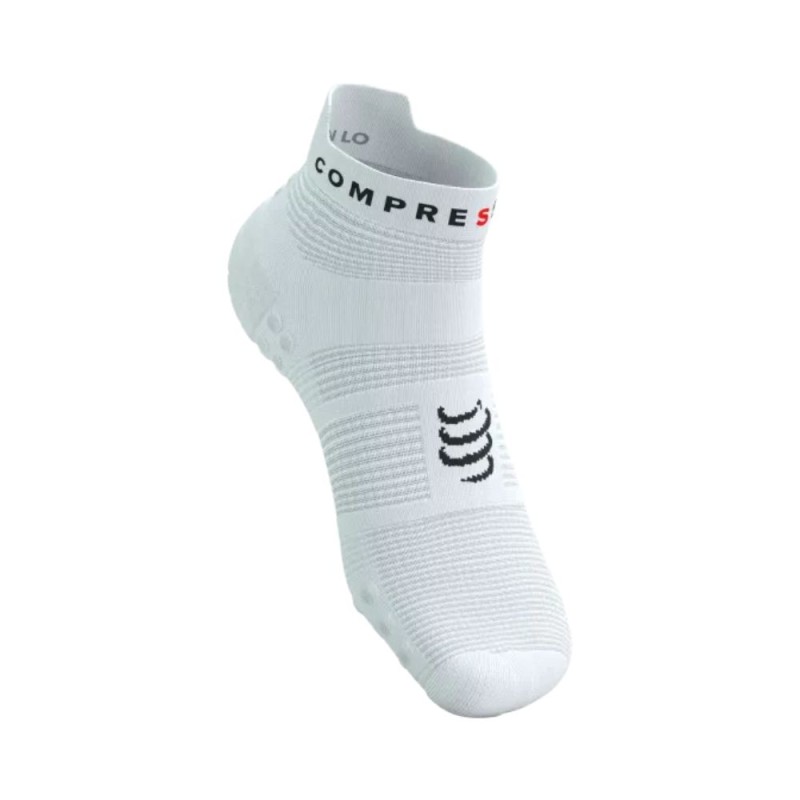 Calcetines Pro Racing V4.0 Run Low White / Black compressport