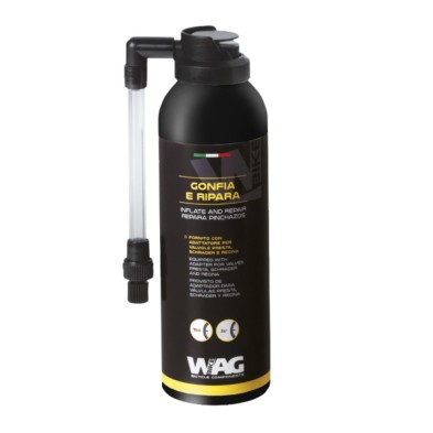 Espuma antipinchazos 75ml Hincha y Repara con Adaptador wag bike components