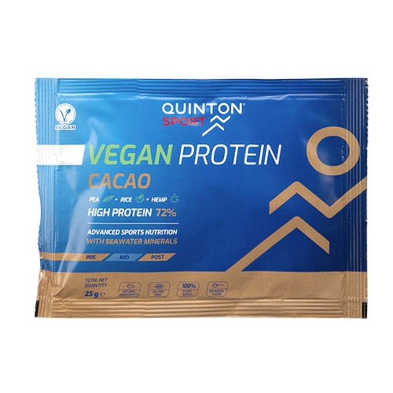 Monodosis Vegan Protein Cacao 25 grs quinton sport