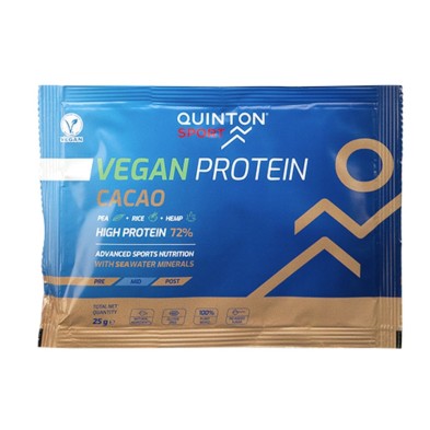 Monodosis Vegan Protein Cacao 25 grs quinton sport