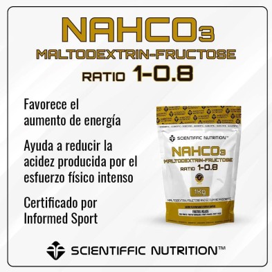 Scientiffic Nutrition NAHCO3 Maltodextrina, fructosa y bicarbonato sódico 1Kg Frutos Rojos