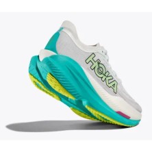 Zapatillas Mach X 2 mujer Frost / Electric aqua Hoka